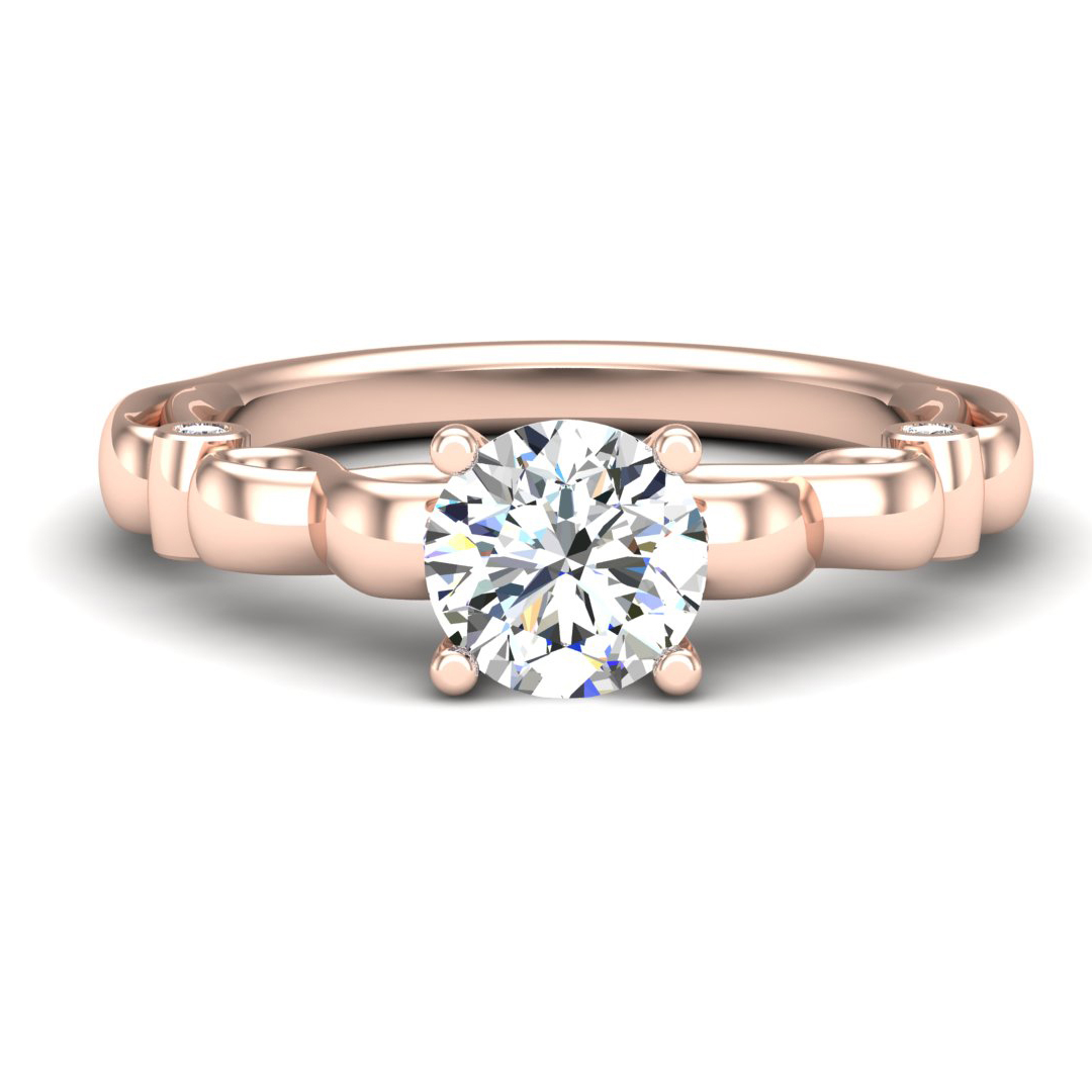 Ellieana Infinity Solitaire Engagement Ring
